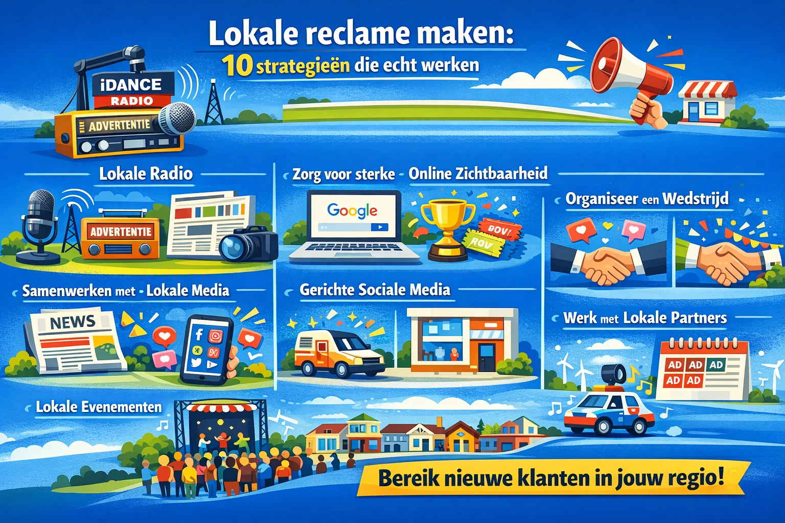 Lokale reclame maken: 10 strategieën om meer klanten in jouw regio te 